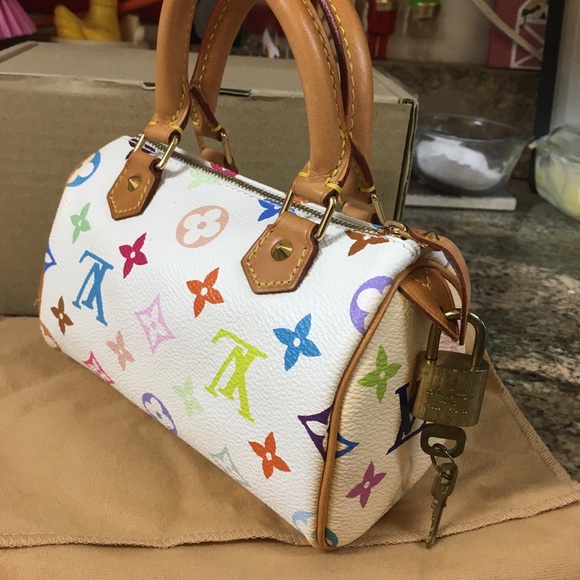LOUIS VUITTON MINI MULTI SPEEDY BAG MURAKAMI-NO REASONABLE OFFER REFUSED!!! - Picture 2 of 12